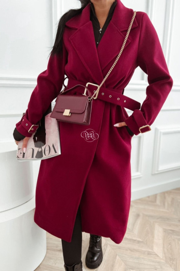 Płaszcz loria bordowy