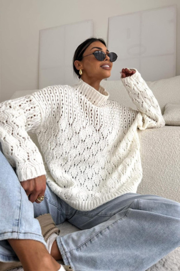 Sweterek velvet ecru