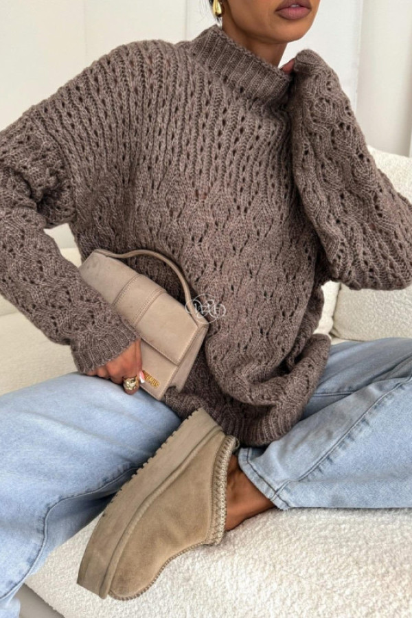 Sweterek velvet mocca