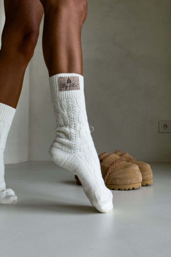 Skarpety wool – ecru