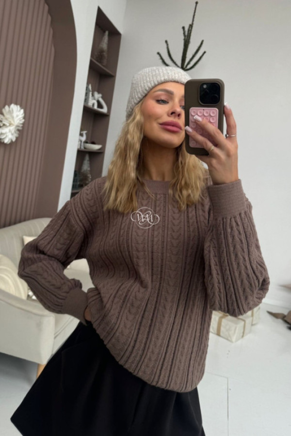 Sweter lizy mocca