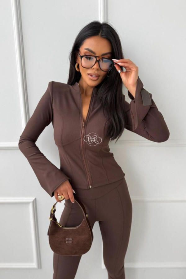 Komplet kelly czekoladowy