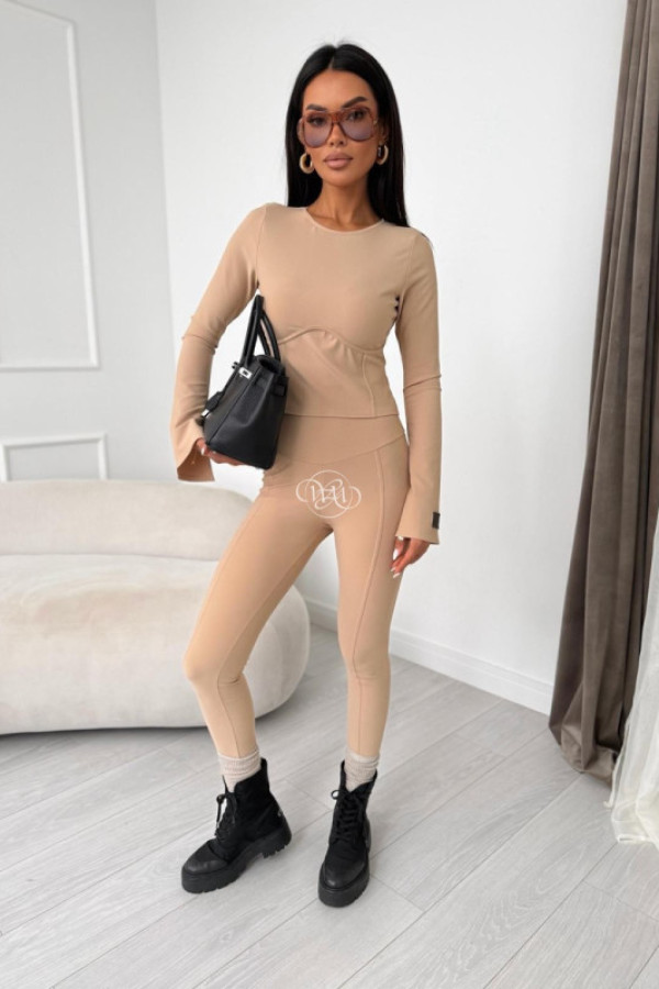 Komplet cortina beżowy