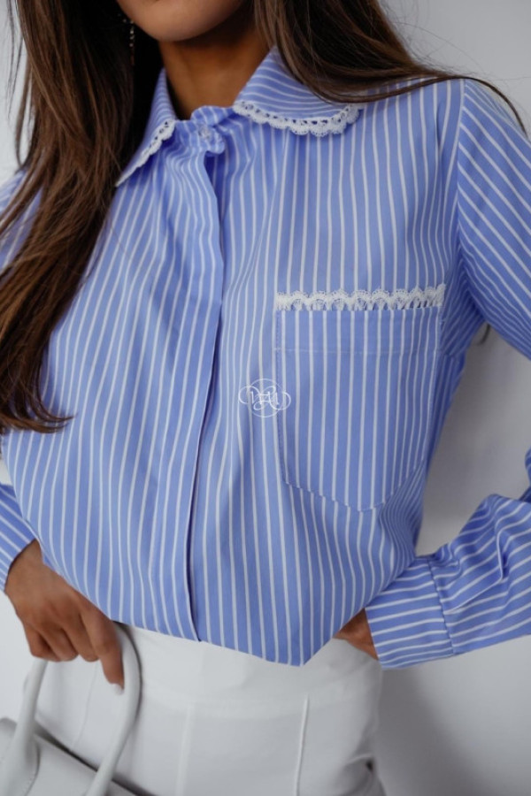 Koszula luna w paski niebieska