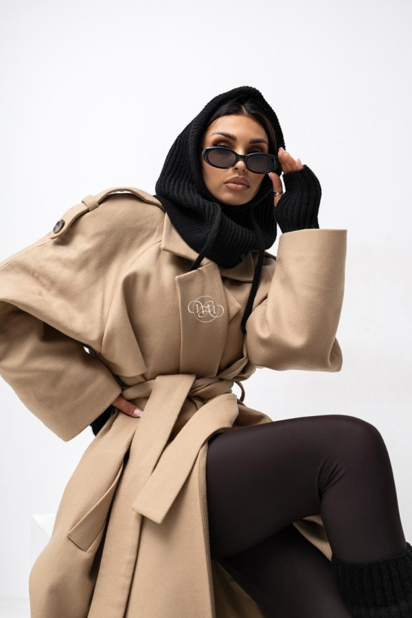 Komplet zimowy kominiarka + rękawiczki+ ocieplacze cameron czarny