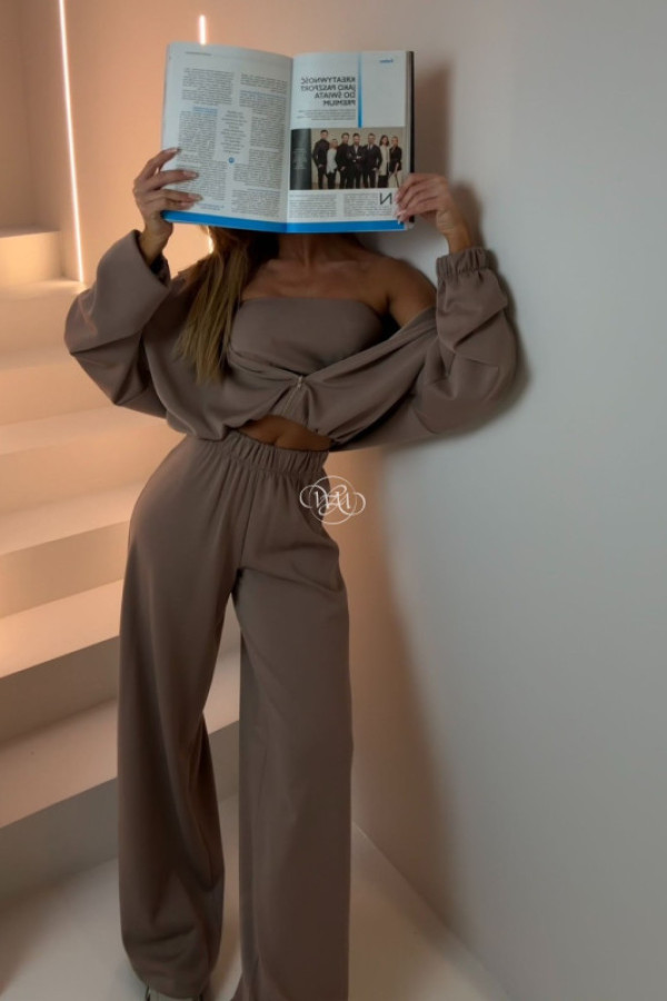 Komplet 3-częściowy masełko agatha mocca