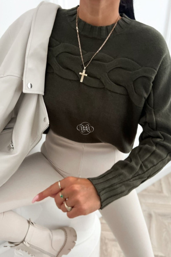 Sweter lamis zieleń