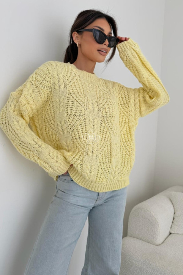 Sweter verona żółty