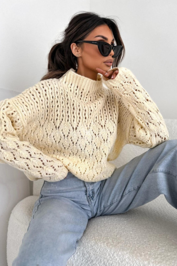 Sweterek velvet cytryna