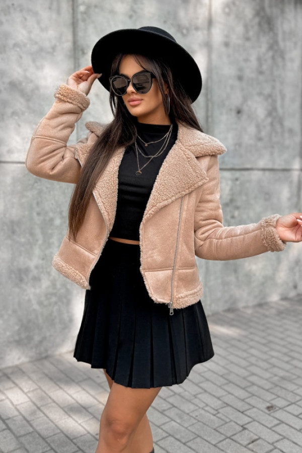 Kurtka kożuszek crocker karmelowa