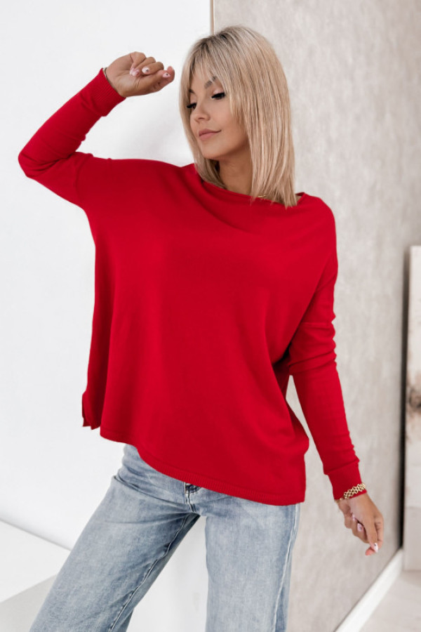 Sweter tromso czerwony
