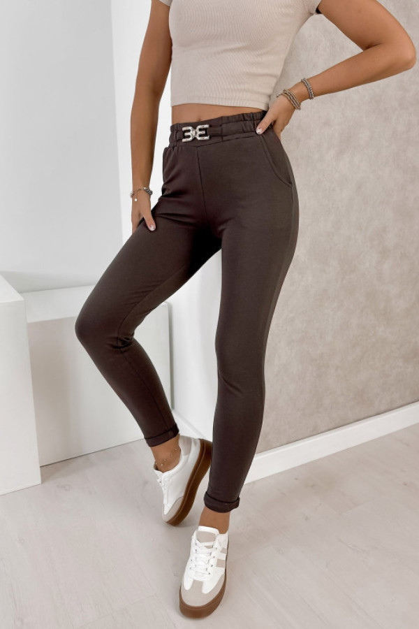 Spodnie svalbo brązowe