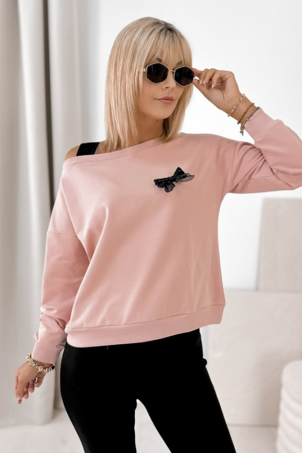 Bluza bronte pudrowy róż