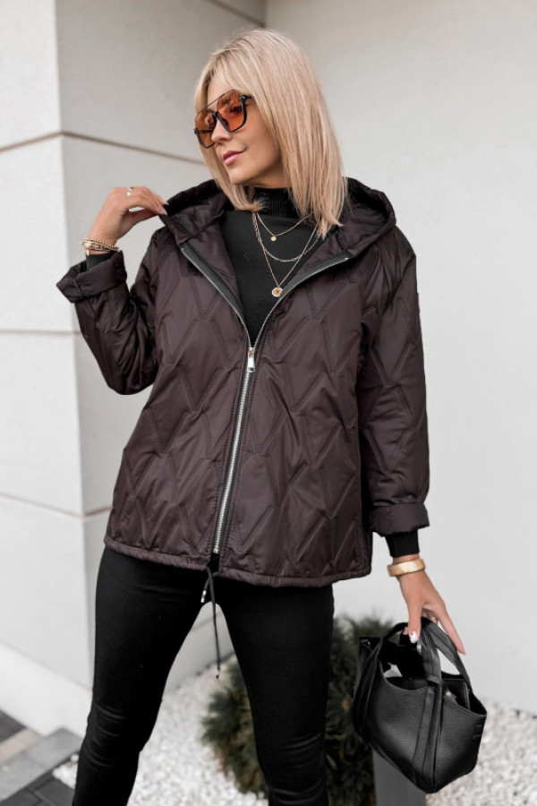 Kurtka elinor ciemnobrązowa