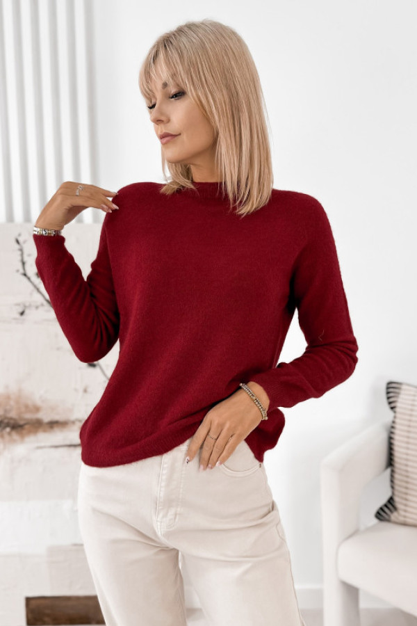 Sweter hartfield bordowy