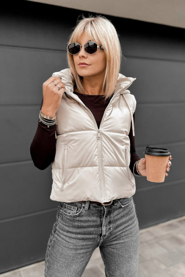 Kamizelka trouville beżowa