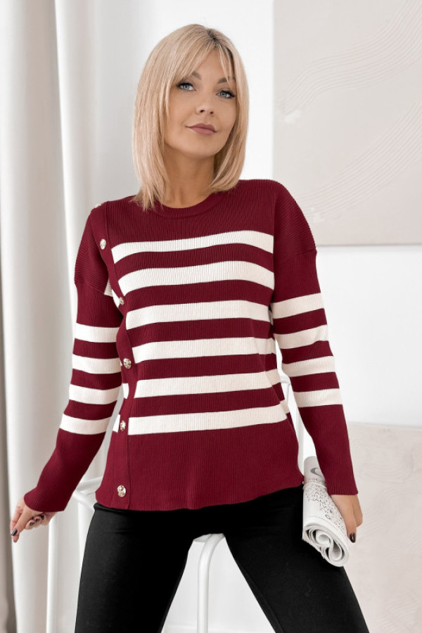 Sweter umberto bordowy