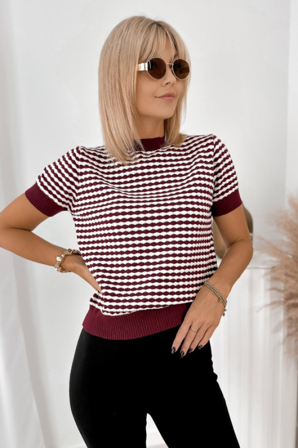 Sweter tiziano bordowy