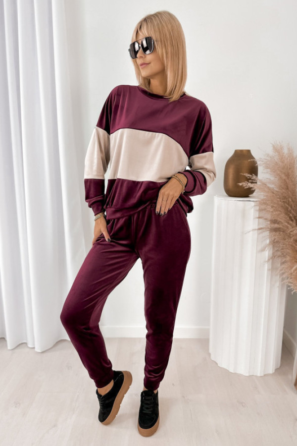 Komplet dresowy cosimo bordowy
