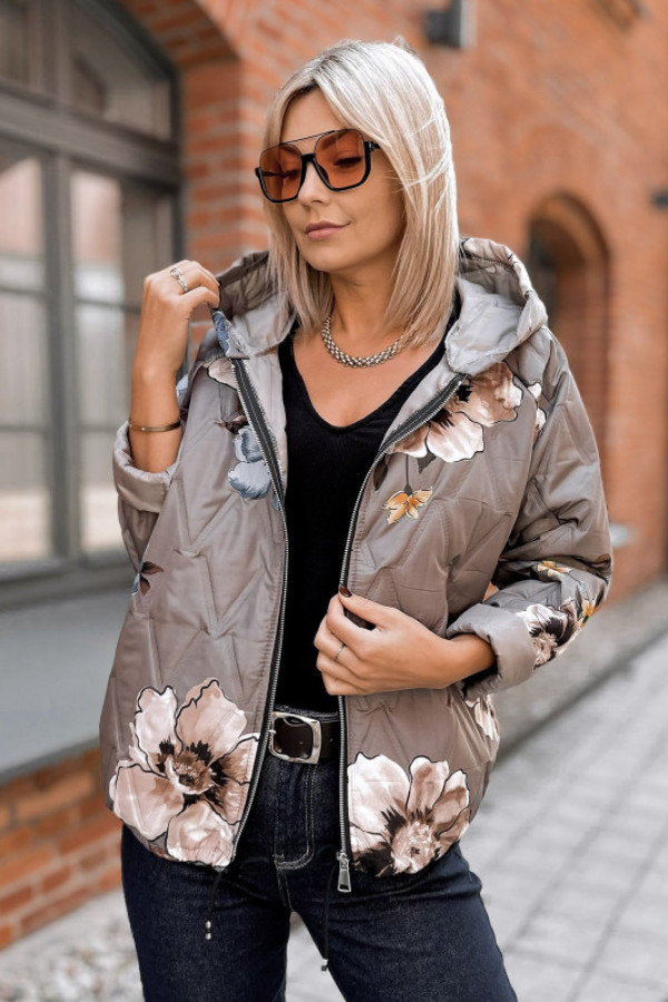 Kurtka somerset ciemnobeżowa