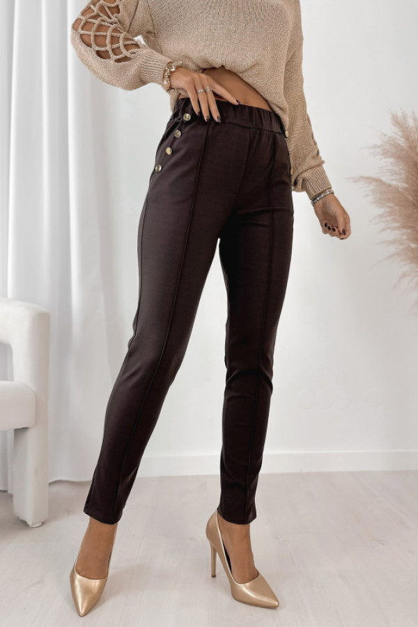 Spodnie ramones ciemnobrązowe