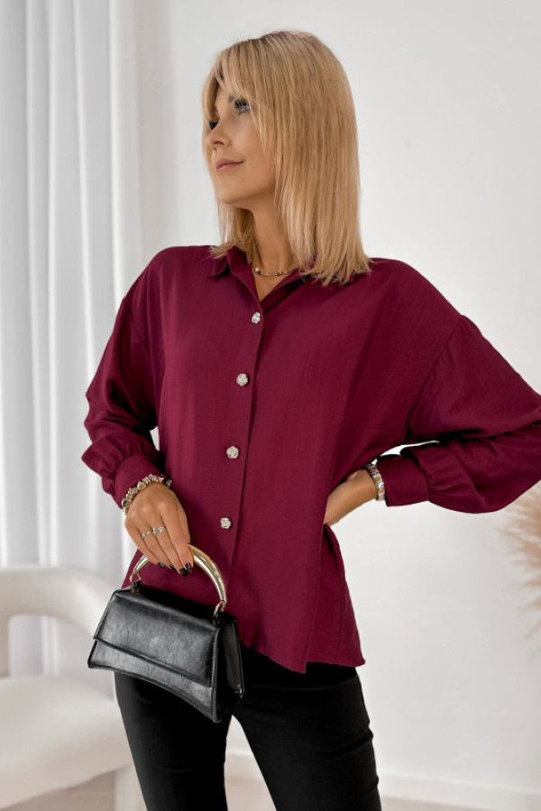 Koszula avonlea bordowa