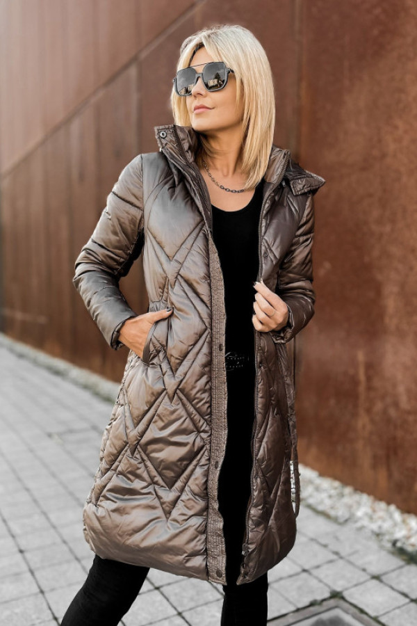 Kurtka violet brązowa