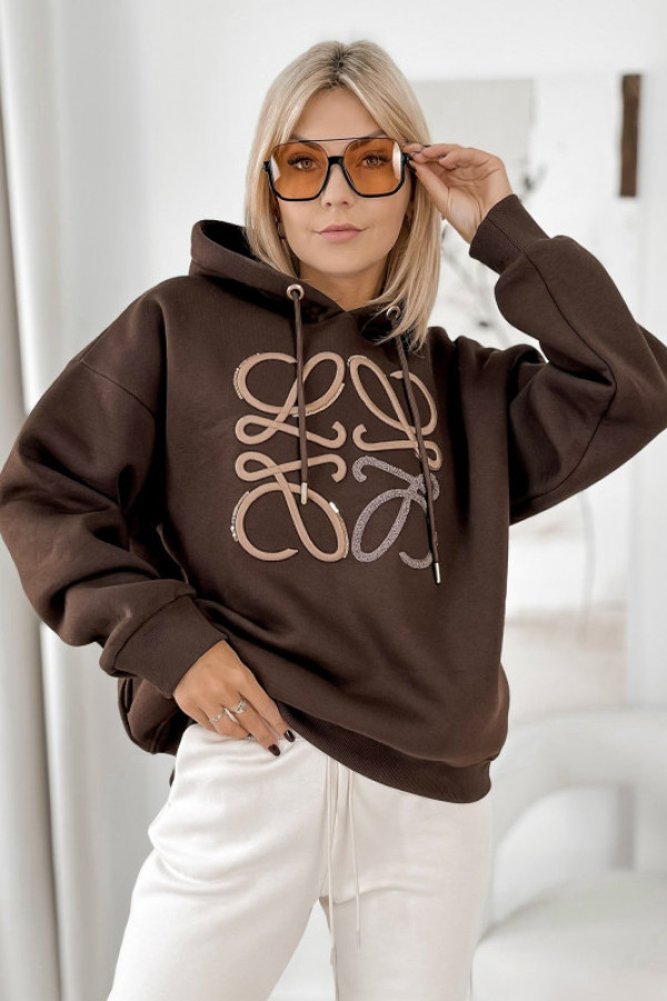 Bluza vicenza ciemnobrązowa