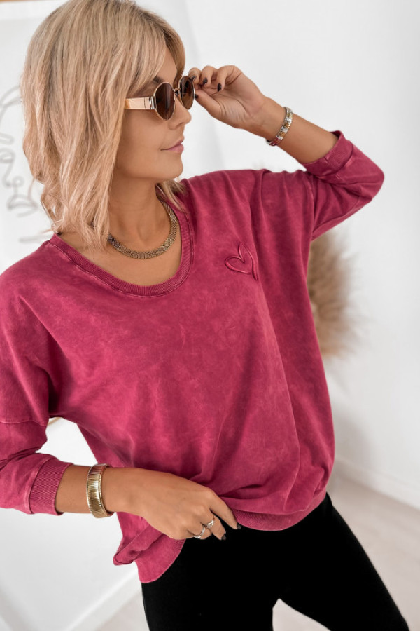 Bluzka rimini malinowa