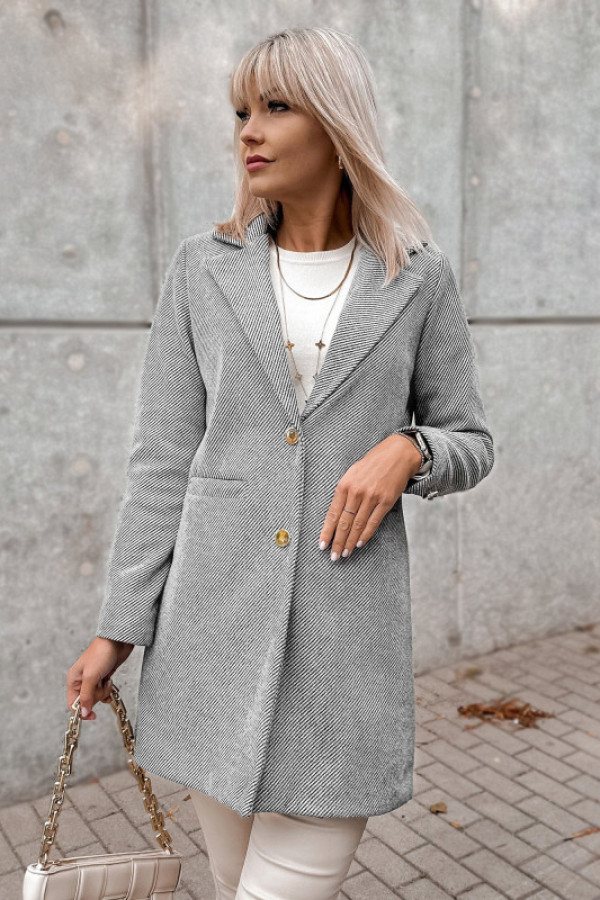 Płaszcz loule jasnoszary