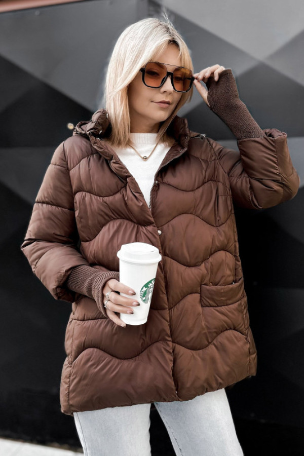 Kurtka skane brązowa