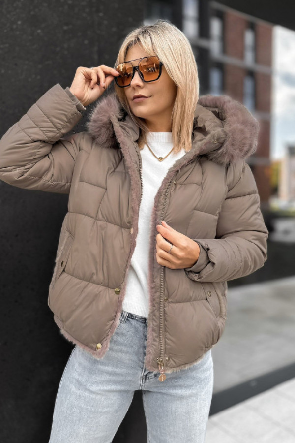 Kurtka nidaros ciemnobeżowa