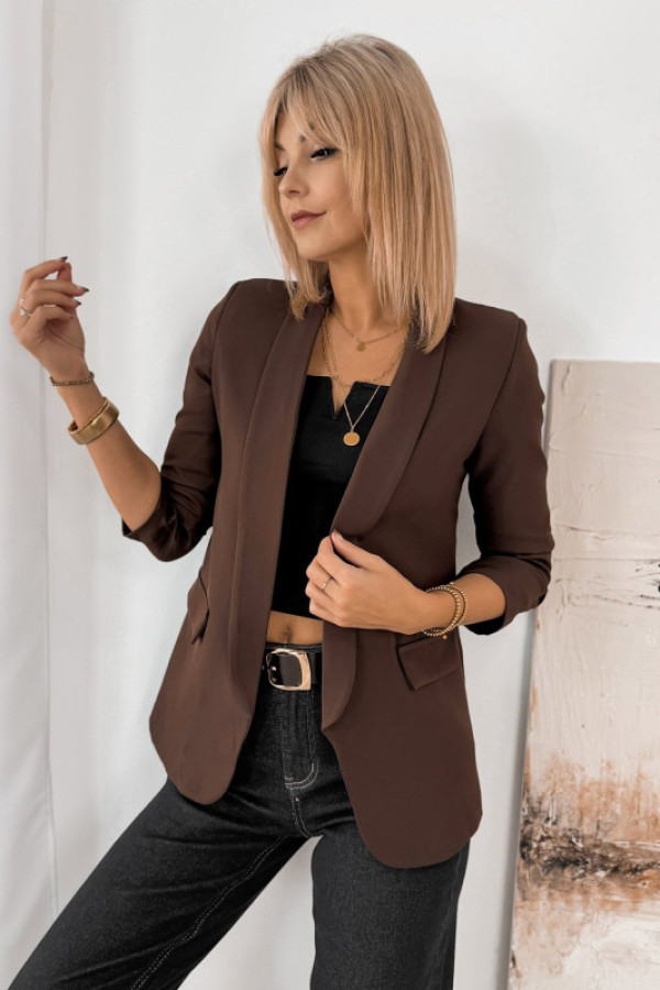 żakiet kapri ciemnobrązowy