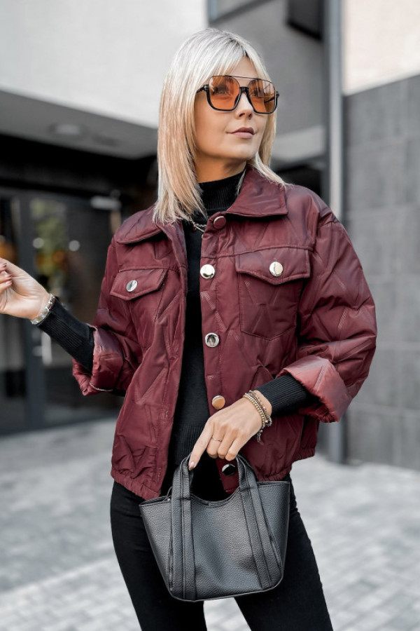 Kurtka brisbane bordowa
