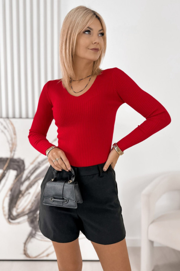 Sweter perla czerwony