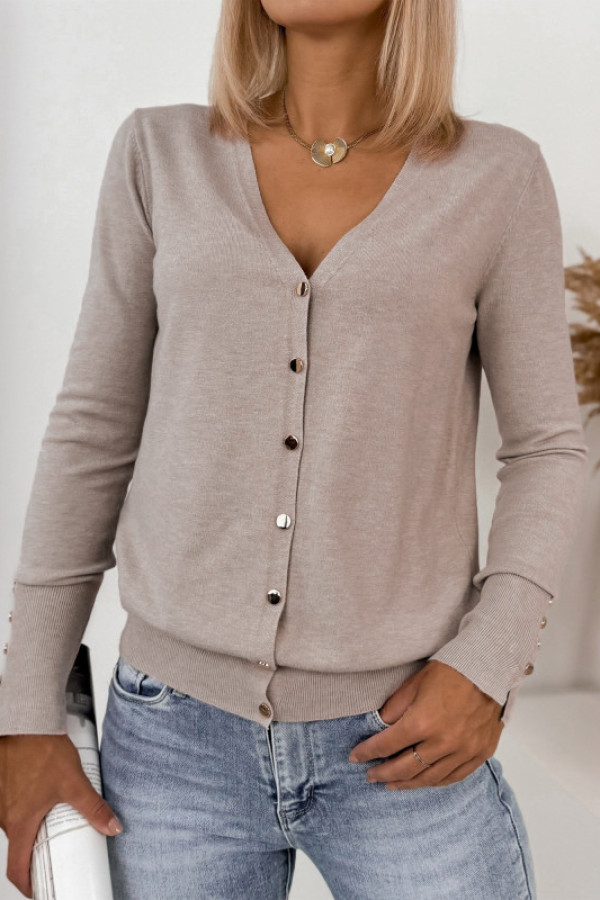 Sweter tanya ciemnobeżowy