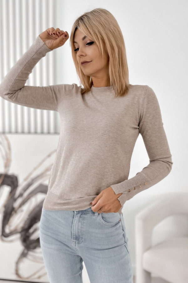 Sweter junru ciemnobeżowy