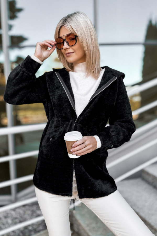 Płaszcz alpaka orris czarny