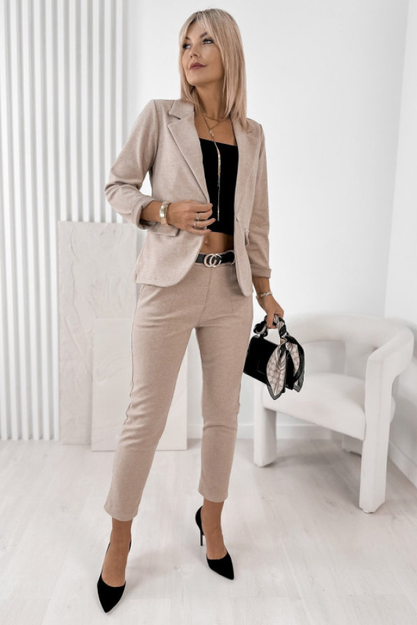 Komplet renfri beżowy