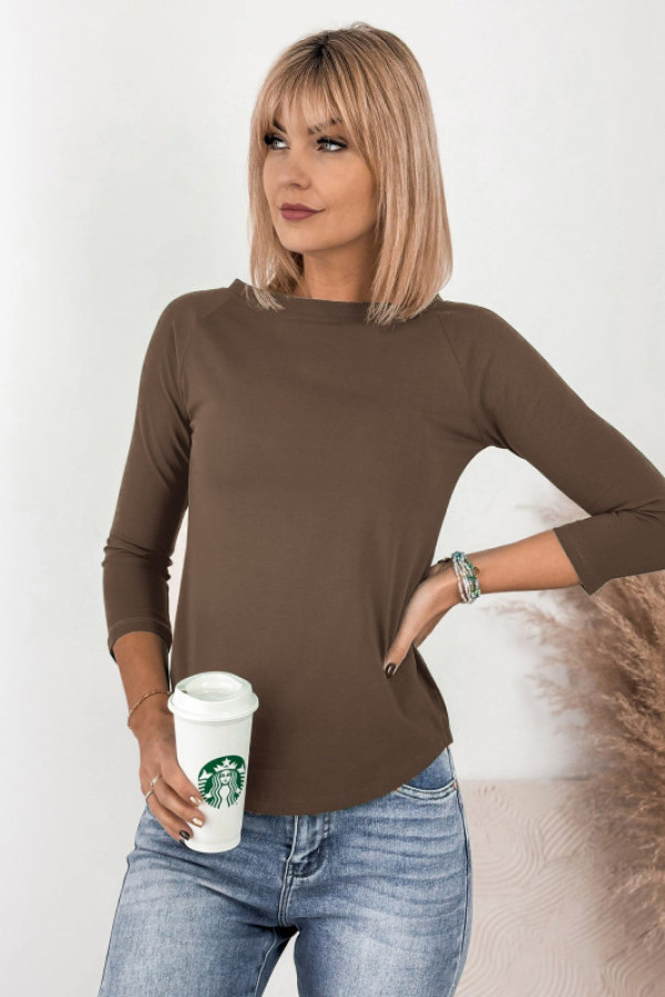 Bluzka irma brązowa