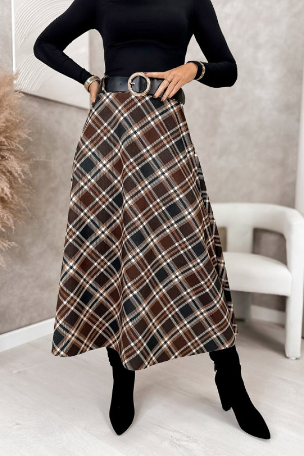 Spódnica ethne brązowa