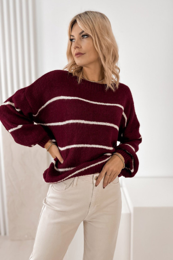 Sweter ashbury bordowy