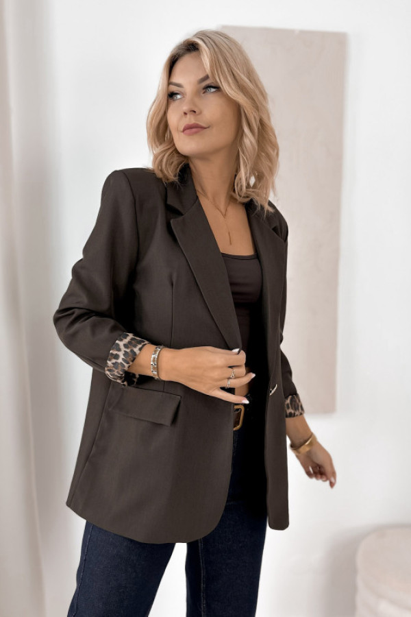 żakiet alderly brązowy