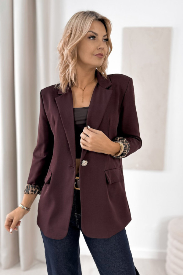 żakiet alderly bordowy