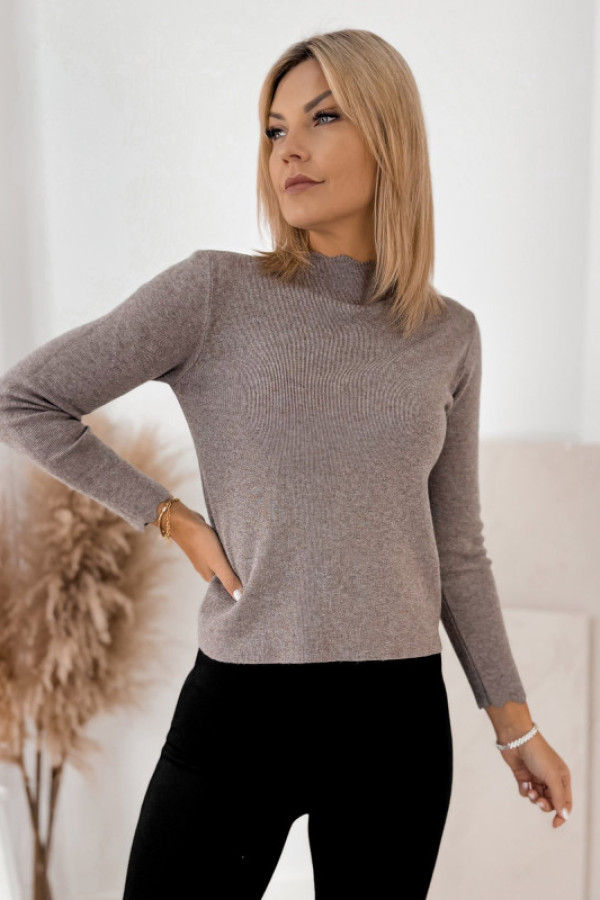 Sweter loxley ciemnobeżowy