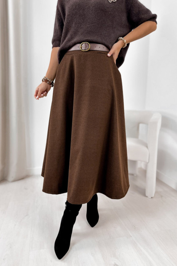 Spódnica tove brązowa