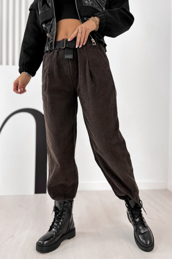 Spodnie amado brązowe