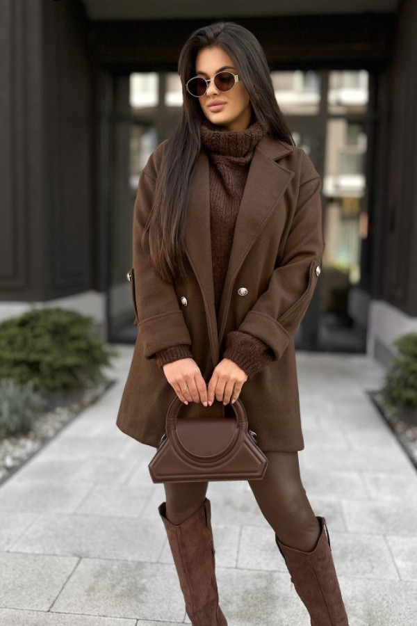 Płaszcz dafna brązowy