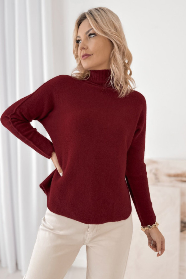 Sweter darma bordowy