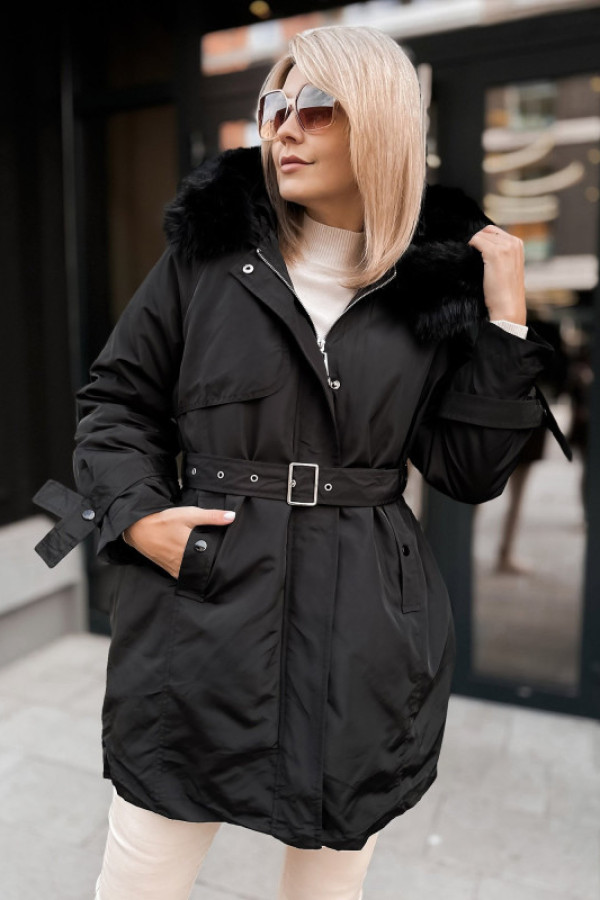 Kurtka z podpinką ettie czarna